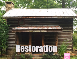 Historic Log Cabin Restoration  Brunswick, Ohio